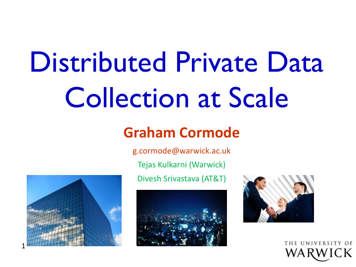 distributed private data