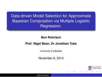 Data-driven Model Selection for Approximate  Bayesian Computation via Multiple Logisitic