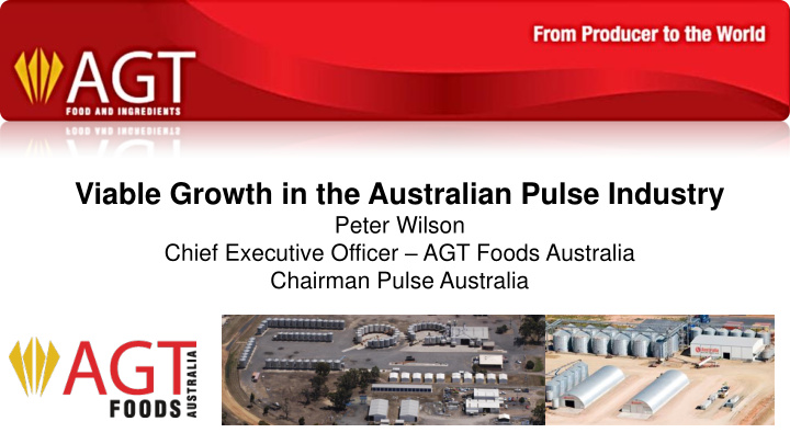 viable growth in the australian pulse industry