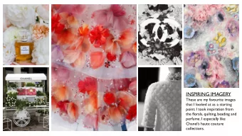 INSPIRING IMAGERY  These are my favourite images  that I looked at as a starting  point. I took