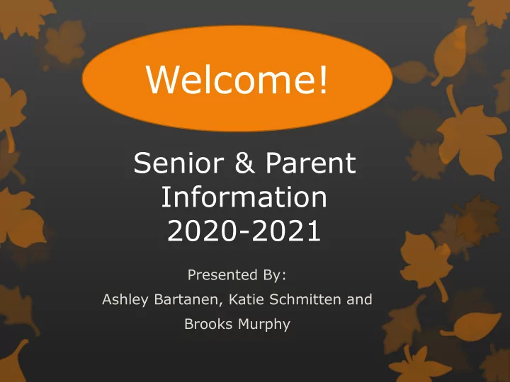 welcome