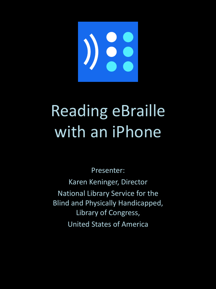 reading ebraille