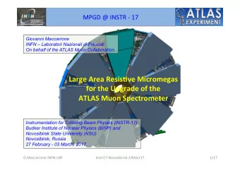 Large  Area  Resis+ve  Micromegas      for  the  Upgrade  of  the
