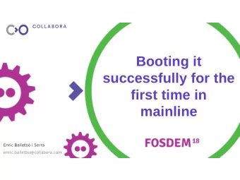 Booting it  successfully for the  first time in  mainline  Enric Balletb i Serra