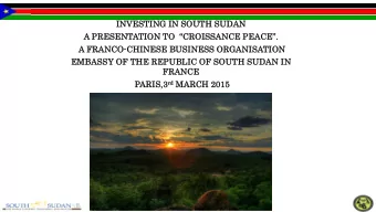 rd MARCH 2015 PARIS,3 rd  15  INTR  TRODUC  ODUCTIO  ION  After a mile-stone referendum on