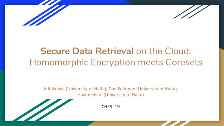 secure data retrieval on the cloud