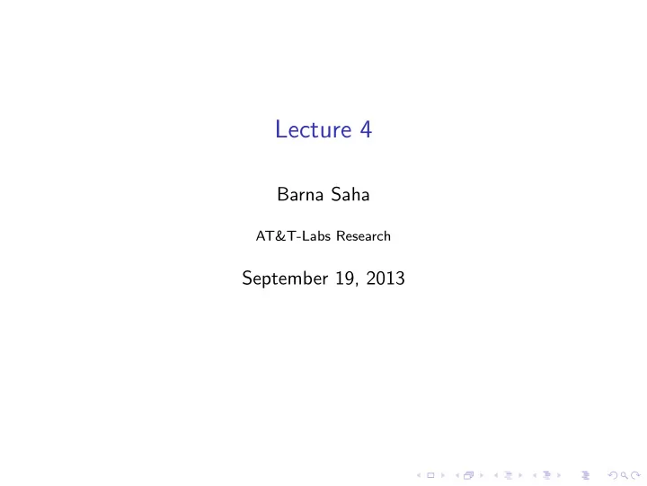 lecture 4