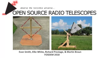 Evan Smith, Ellie White, Richard Prestage, &amp; Martin Braun  FOSDEM 2018  What is Open Source