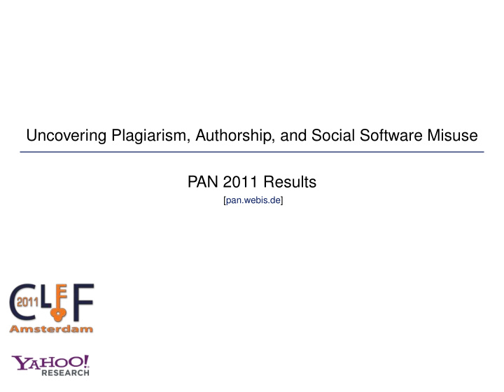 uncovering plagiarism authorship and social software