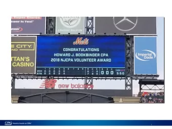 1  Howard J. Bookbinder, CPA  Owner  Howard J. Bookbinder, CPA  Howard J. Bookbinder, CPA,