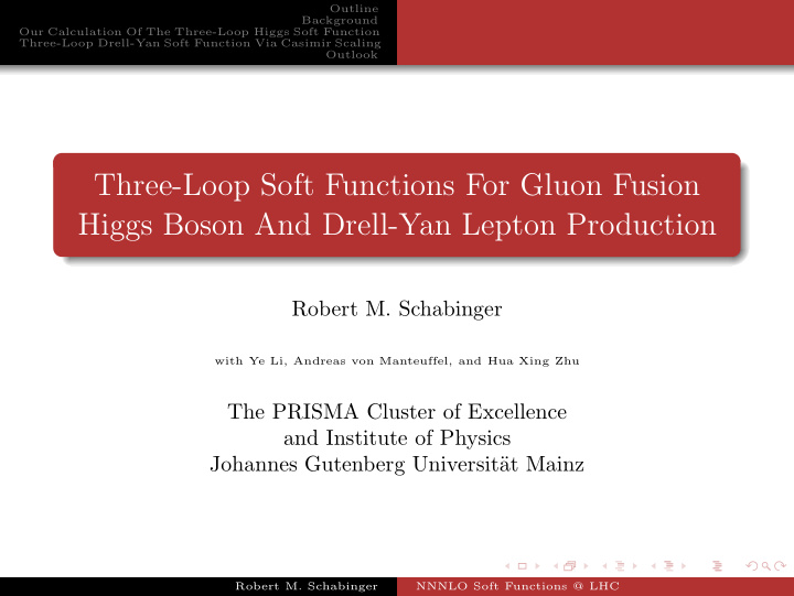 three loop soft functions for gluon fusion higgs boson