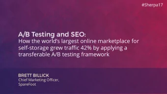 How the worlds largest online marketplace for  self-storage grew traffic 42% by applying a