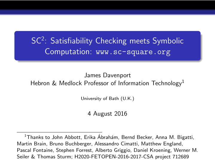 sc 2 satisfiability checking meets symbolic computation