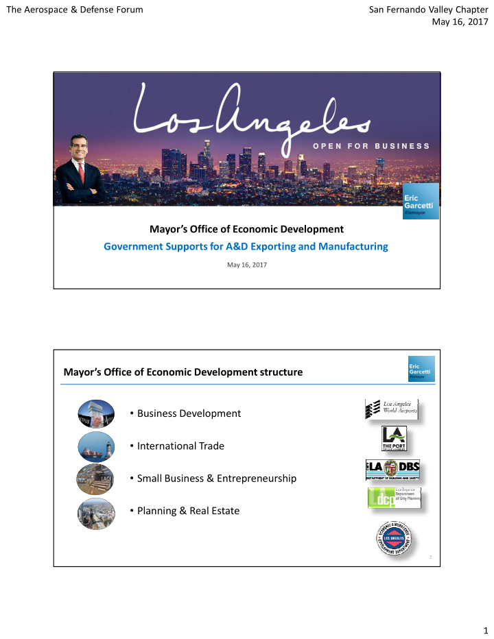 mayor s office of economic development government