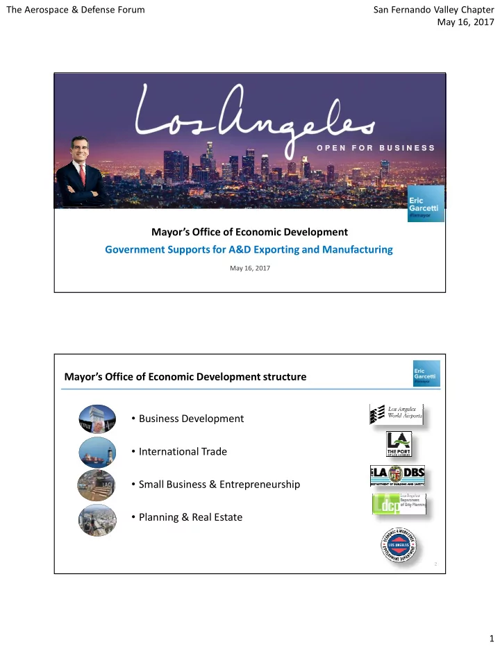 mayor s office of economic development government