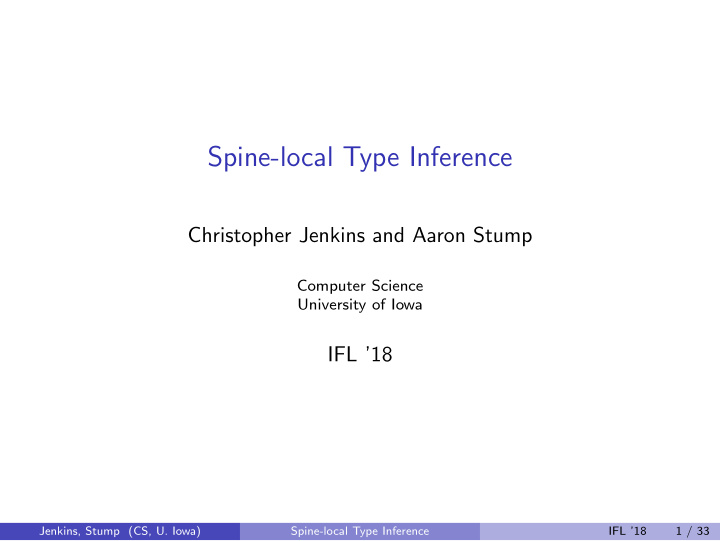 spine local type inference