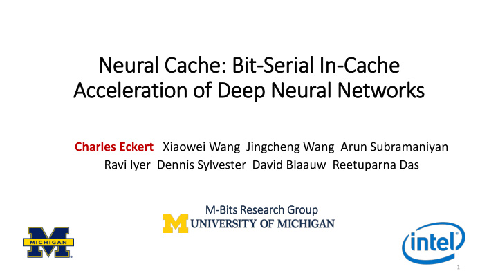 neural cache bit it serial l in in cache