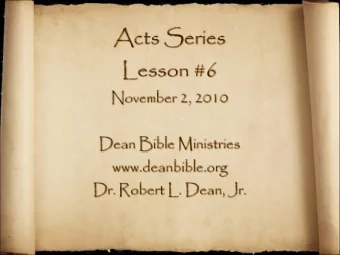 The Acts of the Apostles  To the end of the earth  Acts 1:8