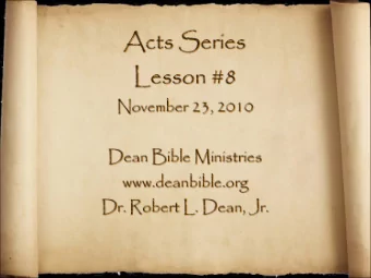 The Acts of the Apostles  To the end of the earth  Acts 1:8  Acts 1:1, The first account I