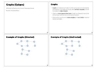 Graphs ()  Graphs ()  Graphs  Graphs   Graphs are collections of nodes