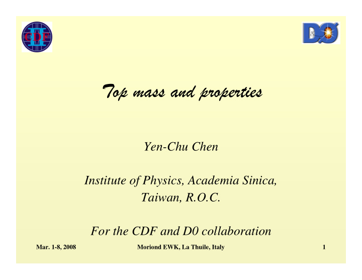 yen chu chen institute of physics academia sinica