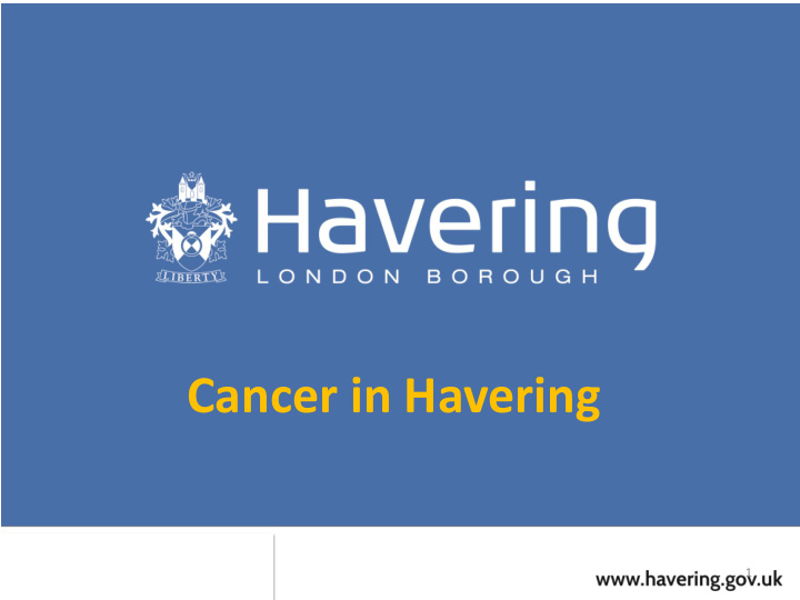 cancer in havering