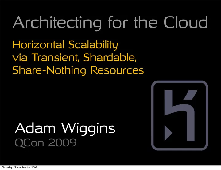 architecting for the cloud