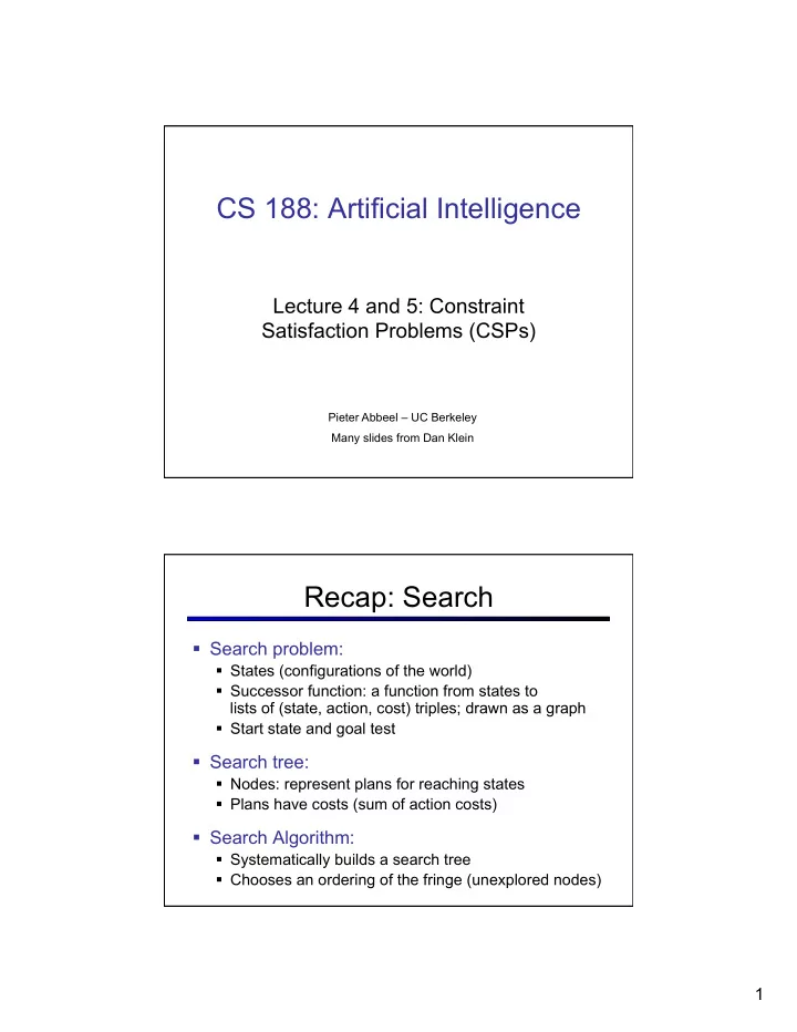 recap search