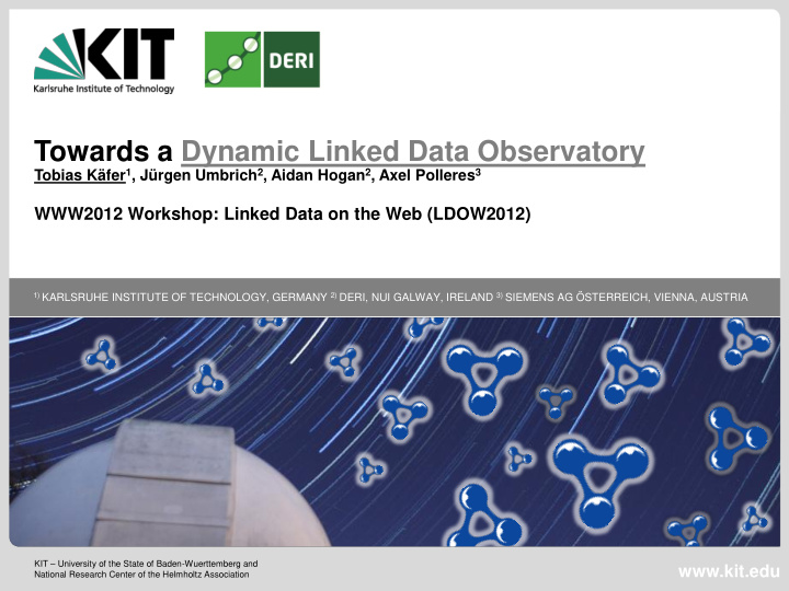 towards a dynamic linked data observatory