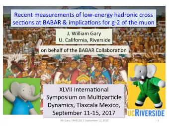 Recent  measurements  of  low-energy  hadronic  cross    secCons  at