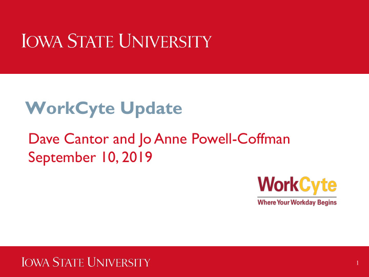 workcyte update