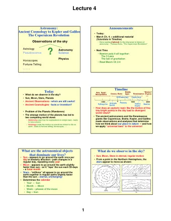 ?  Astronomy  Next Time  Pseudoscience  Science  Newton puts it all together:  The 3 Laws