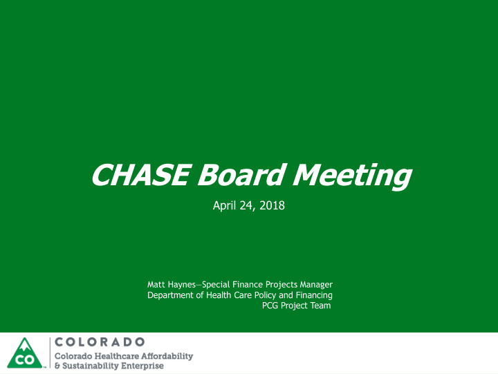 chase board meeting