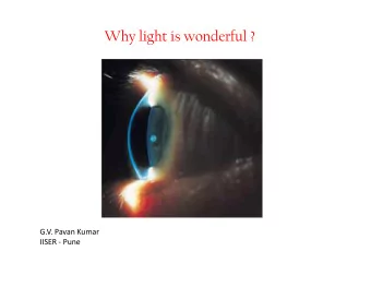 G.V. Pavan Kumar  IISER -