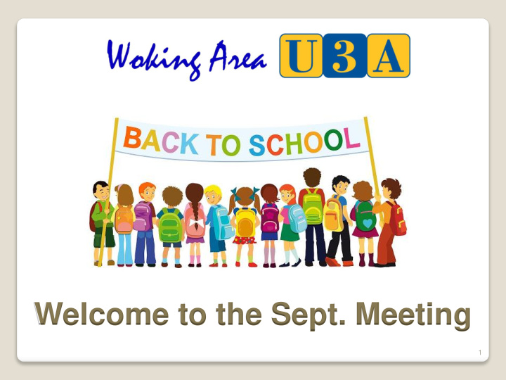 welcome to the sept meeting