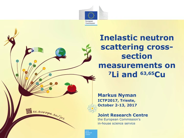 inelastic neutron scattering cross section measurements