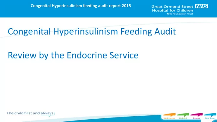 review by the endocrine service change of treatment since