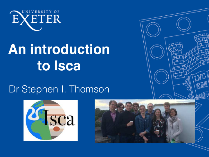 an introduction to isca