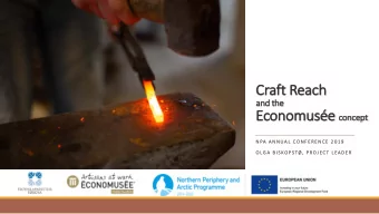 Cr  Craft  t Rea  each  an  and the  Ec Economuse co  concept  N PA  A N  N P  A N N UA L  A L CO