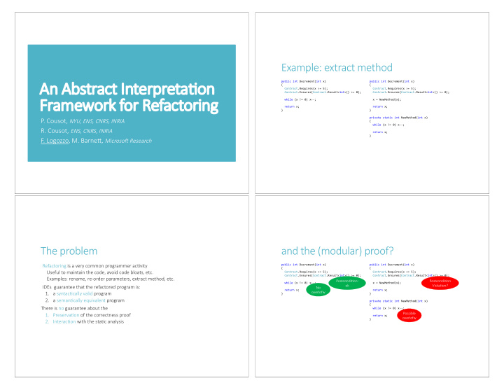 an ab an abstract ct in inter erpreta on on