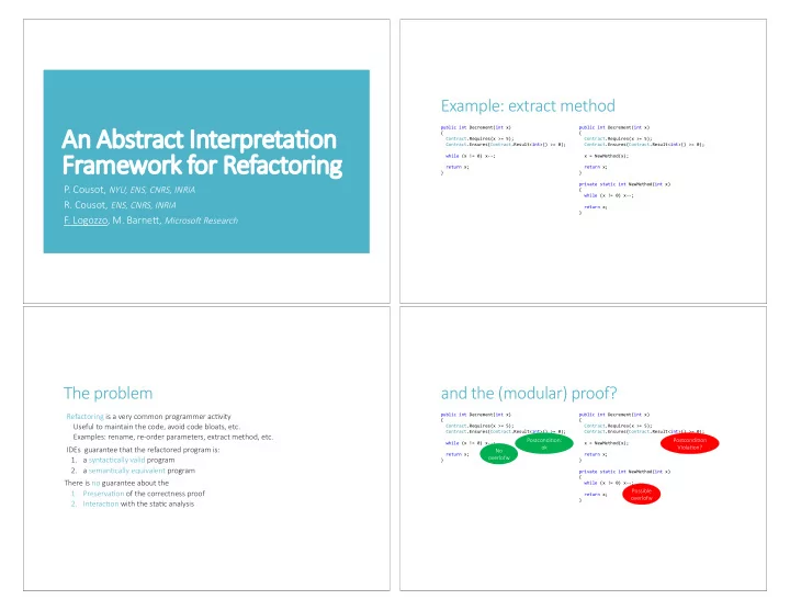 an ab an abstract ct in inter erpreta on on