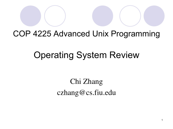 operating system review