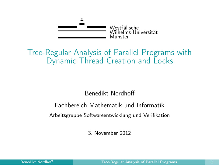 tree regular analysis of parallel programs with dynamic