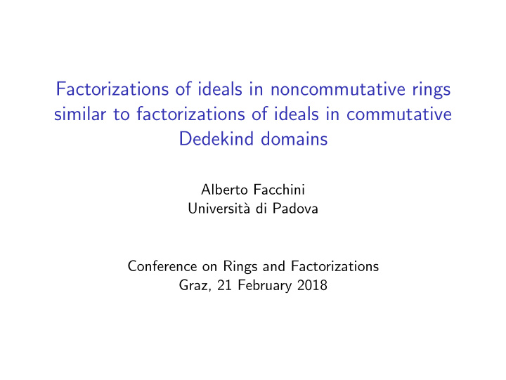 factorizations of ideals in noncommutative rings similar