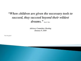 Walt Steightiff } To review components of the draft Recovery Plan  chapter } To provide