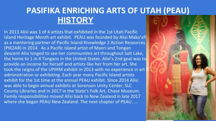 pasifika enriching arts of utah peau