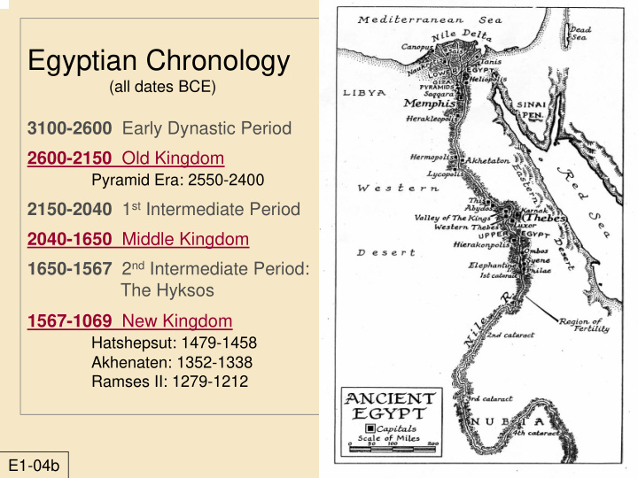 egyptian chronology