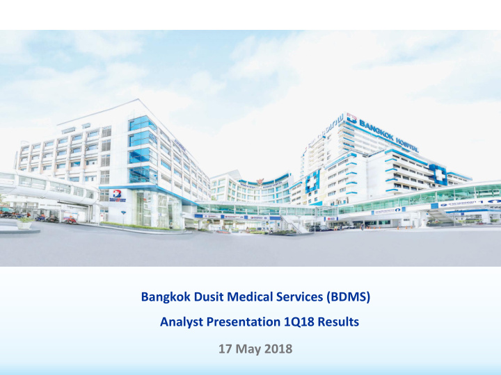 bangkok dusit medical services bdms analyst presentation