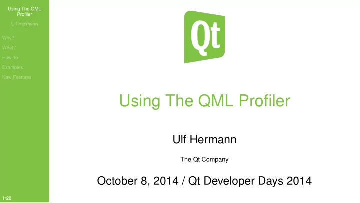 using the qml profiler
