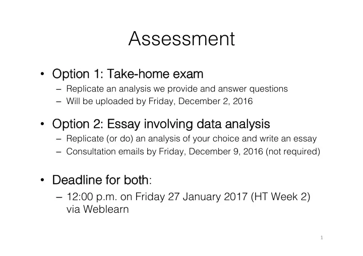 assessment